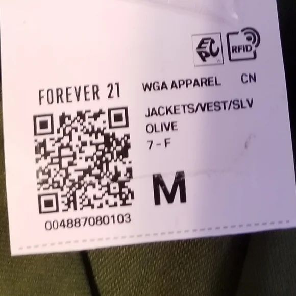 NWT Forever 21 Vest Women's Color Olive Green Size M - Picture 8 of 8